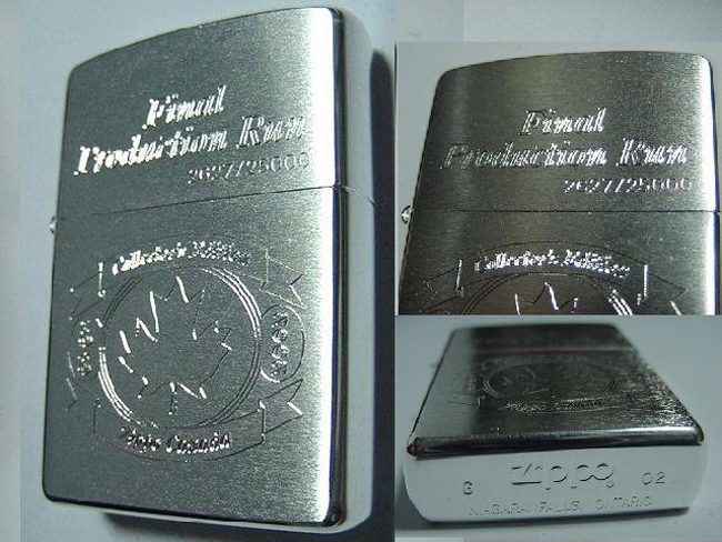 Bat lua zippo ma bac - Zippo Canada collectible 2002 final ntz819 2